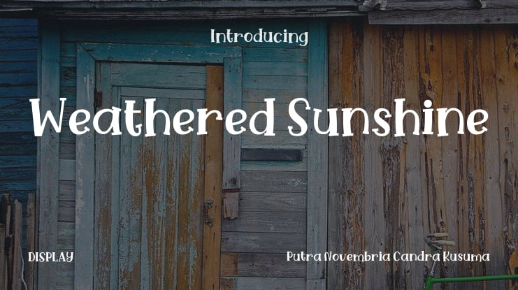 Weathered Sunshine Font Family