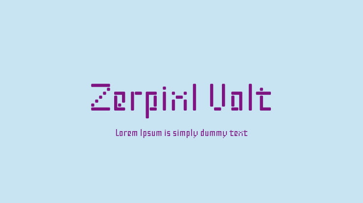 Zerpixl Volt Font Family