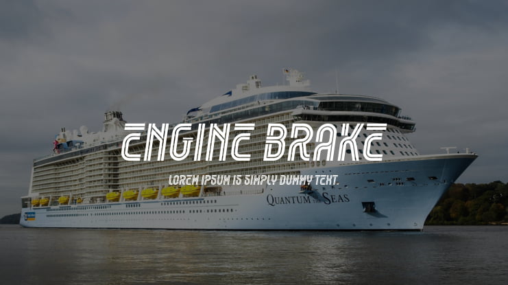 Engine Brake Font