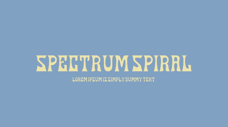 Spectrum Spiral Font Family