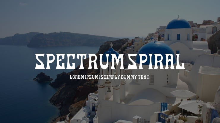 Spectrum Spiral Font Family