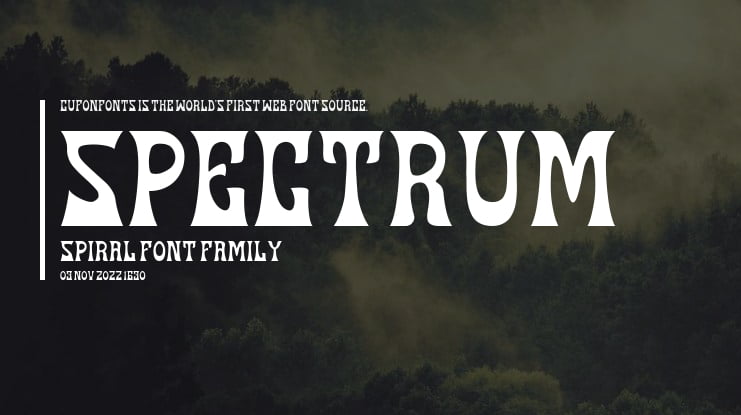 Spectrum Spiral Font Family