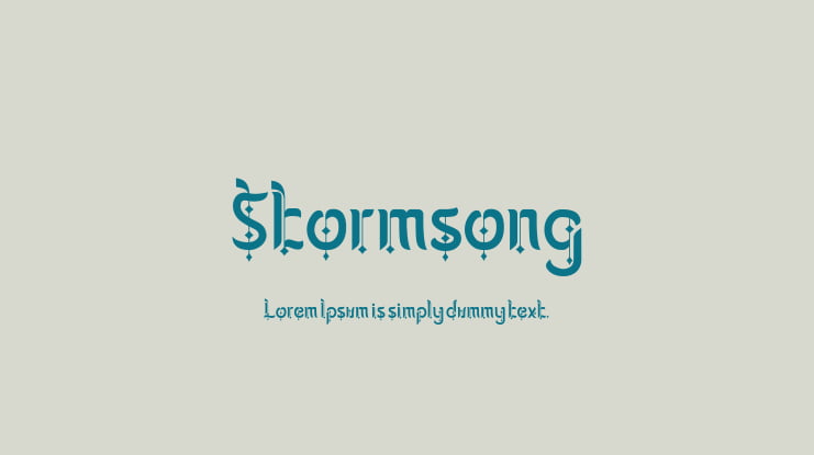 Stormsong Font Family