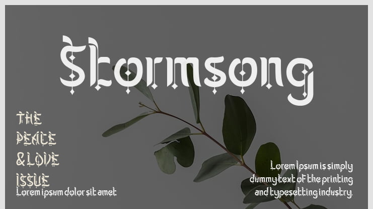 Stormsong Font Family