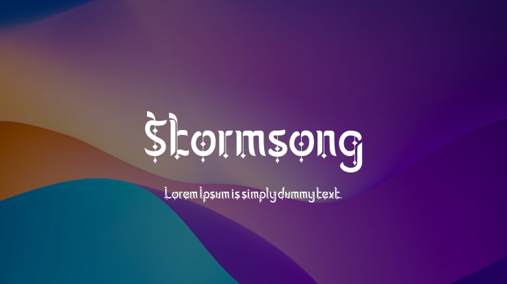 Stormsong Font Family