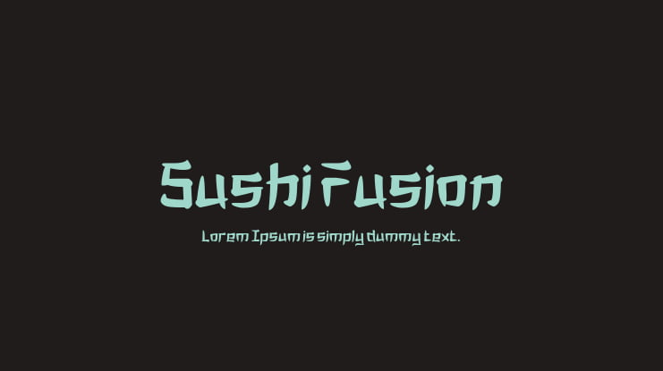 Sushi Fusion Font Family