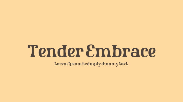 Tender Embrace Font Family