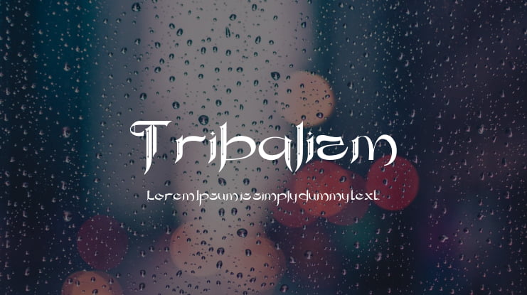 Tribalizm Font Family