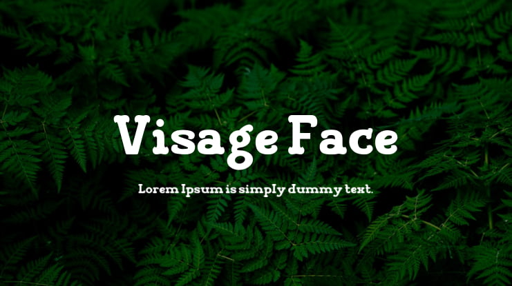 Visage Face Font Family