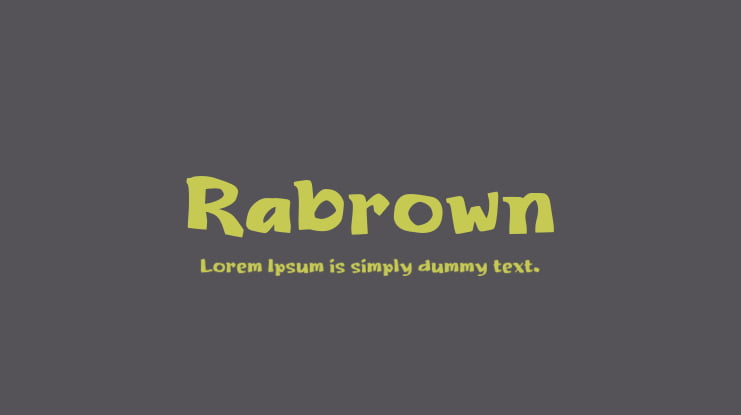 Rabrown Font