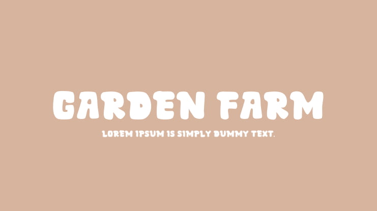 Garden Farm Font