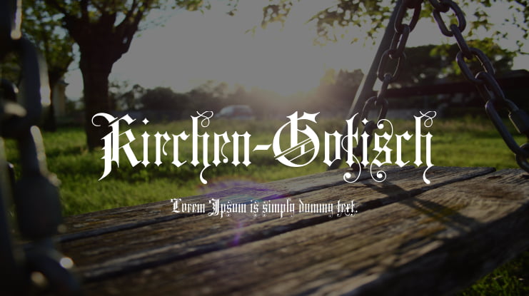 Kirchen-Gotisch Font