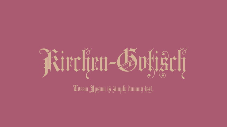 Kirchen-Gotisch Font