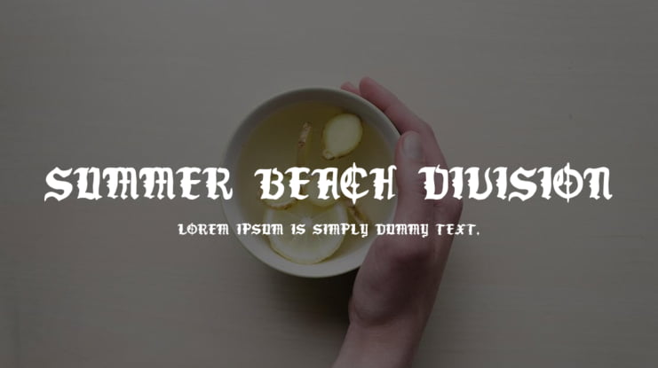 Summer Beach Division Font