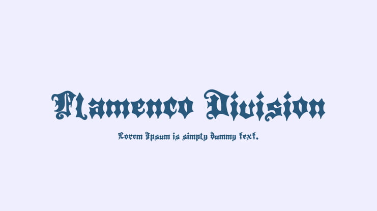 Flamenco Division Font