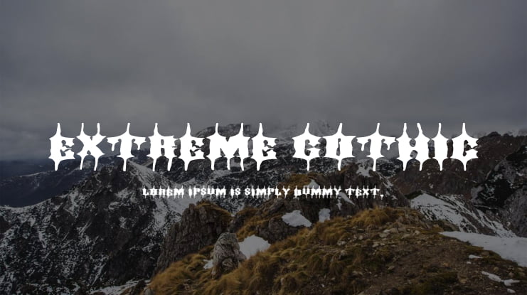 Extreme Gothic Font