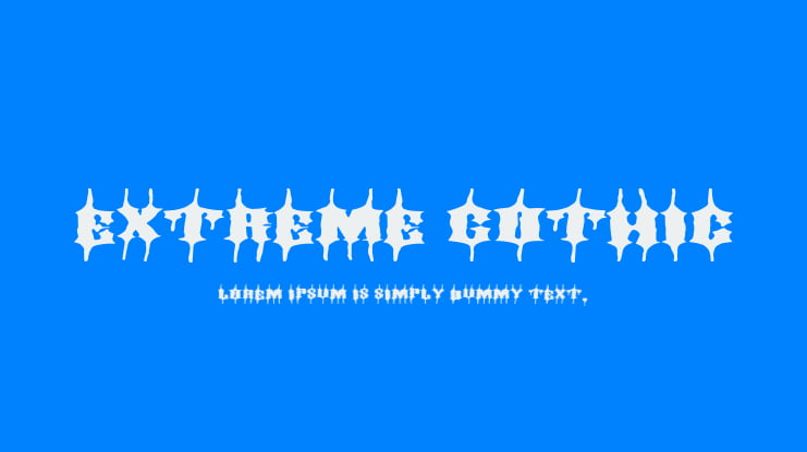 Extreme Gothic Font