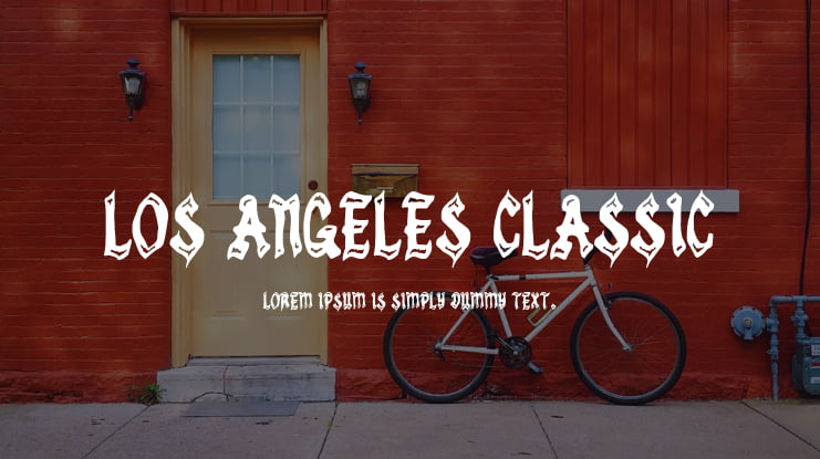 Los Angeles Classic Font