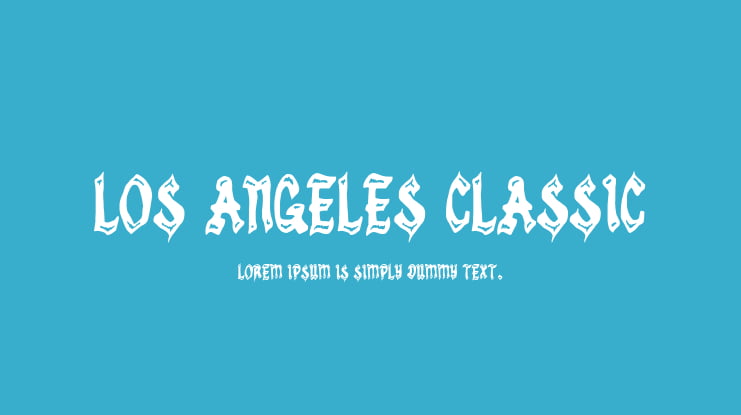 Los Angeles Classic Font