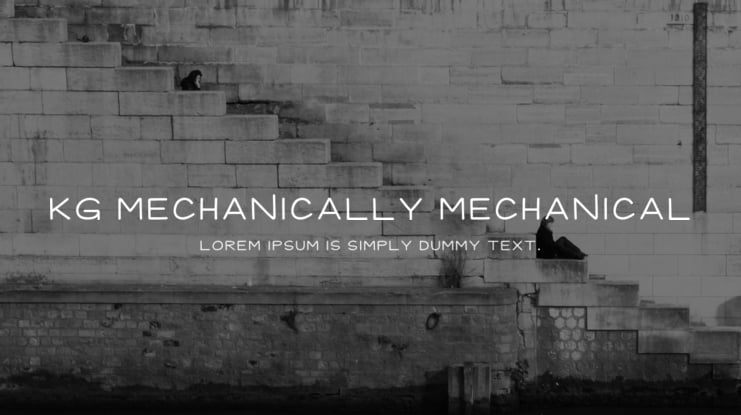 KG Mechanically Mechanical Font