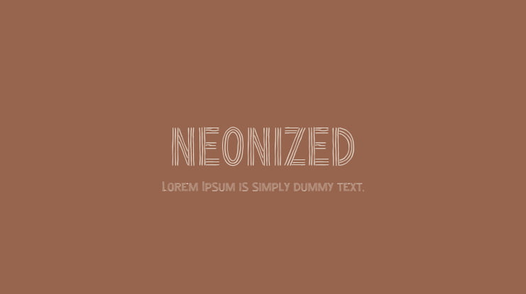 NEONIZED Font