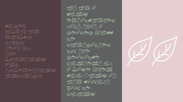 Fb autumn doodles Font