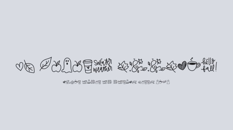 Fb autumn doodles Font