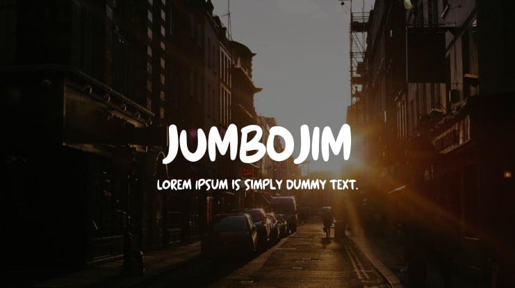 JUMBOJIM Font