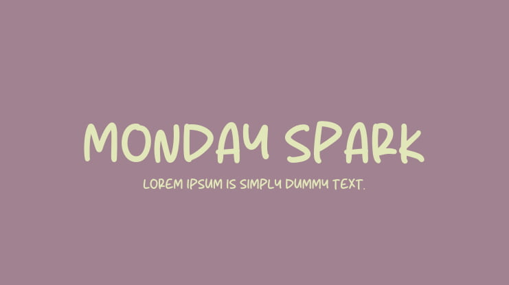 Monday Spark Font