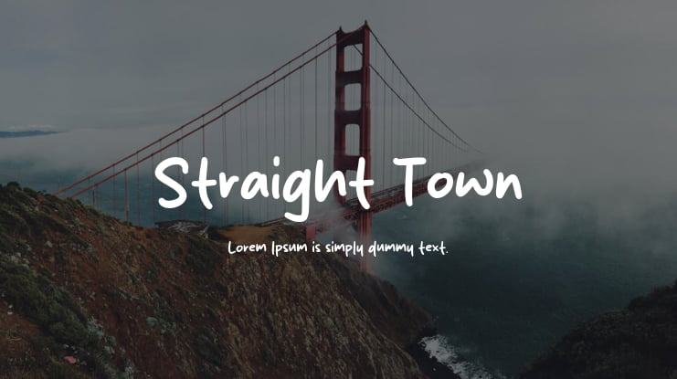 Straight Town Font