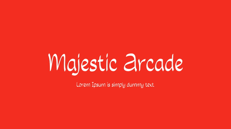 Majestic Arcade Font