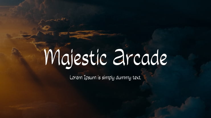 Majestic Arcade Font