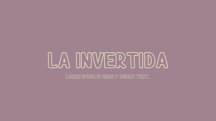 La Invertida Font