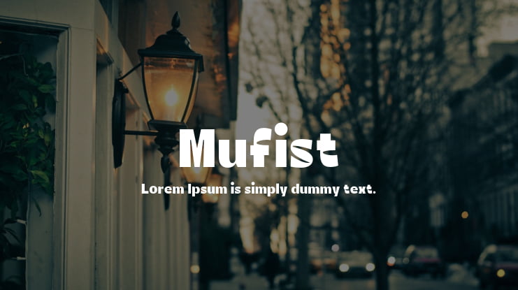 Mufist Font Family