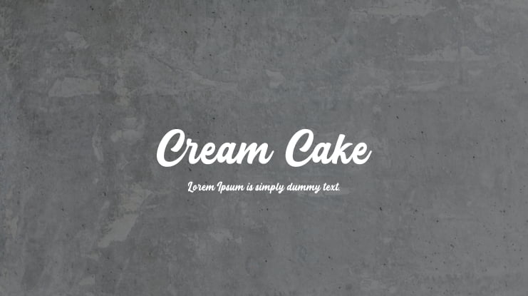 Cream Cake Font