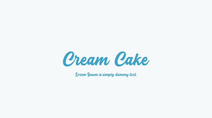 Cream Cake Font