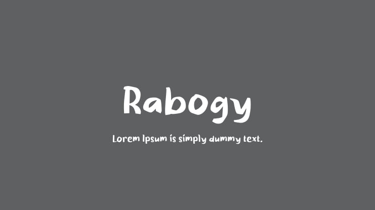 Rabogy Font