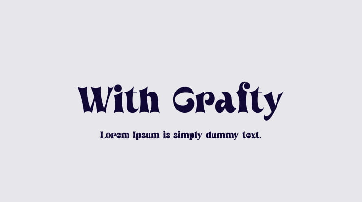 With Crafty Font