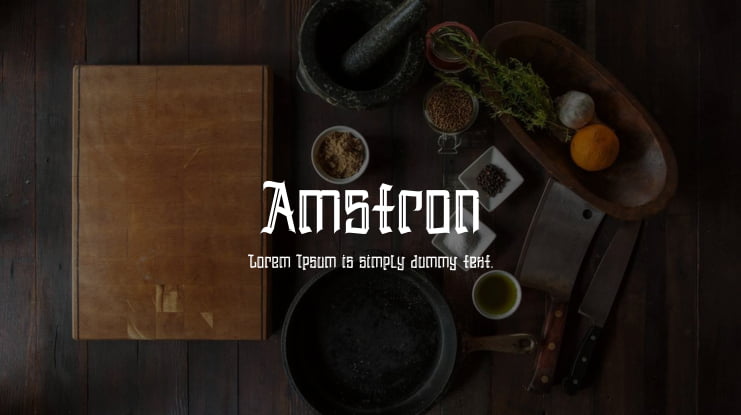 Amstron Font