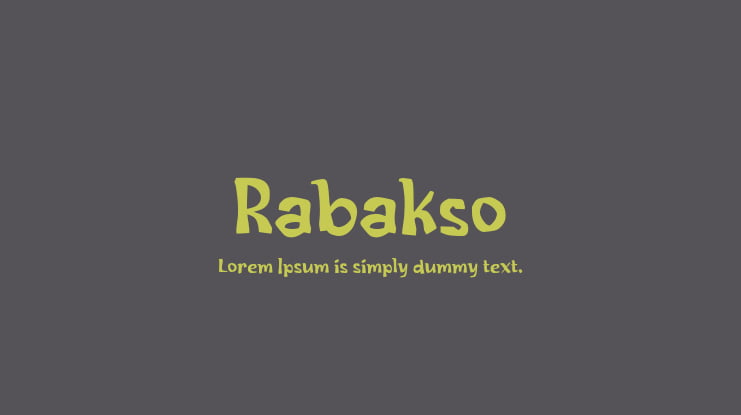 Rabakso Font