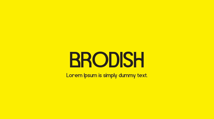 BRODISH Font