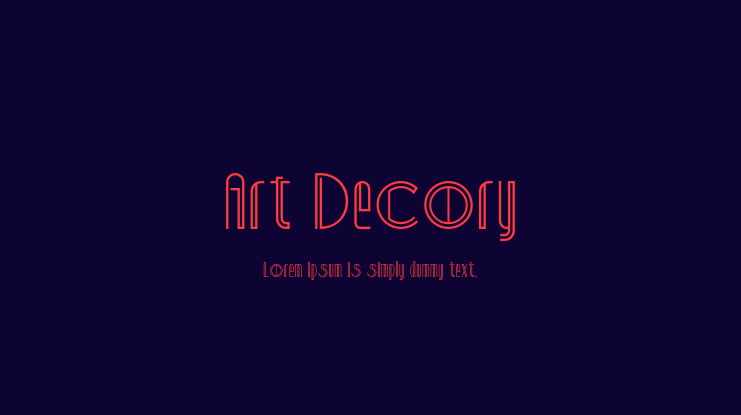 Art Decory Font