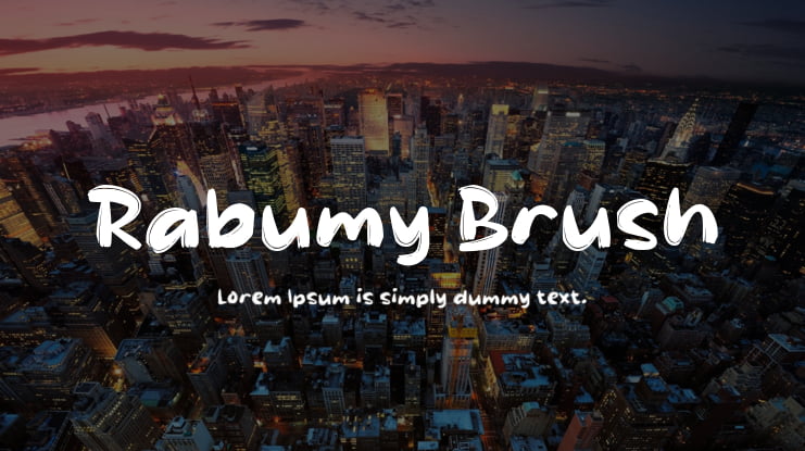 Rabumy Brush Font