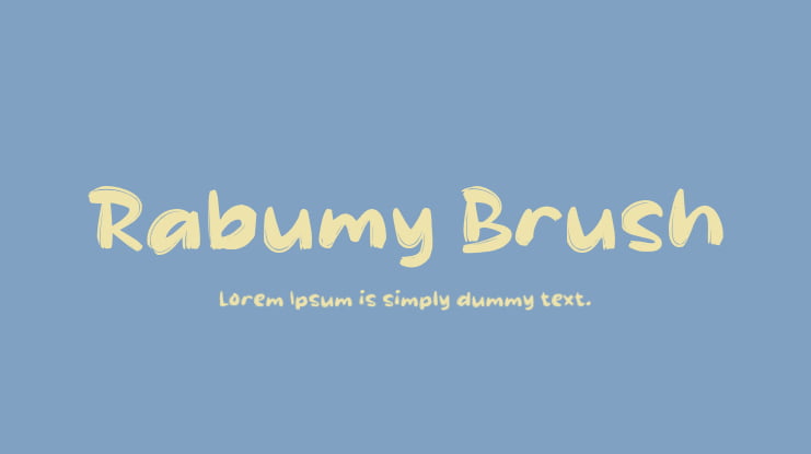 Rabumy Brush Font