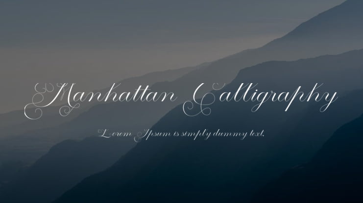 Manhattan Calligraphy Font