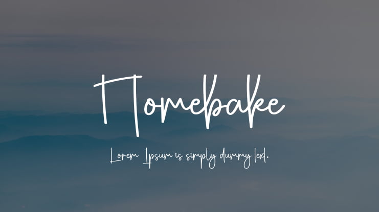 Homebake Font