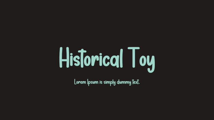 Historical Toy Font