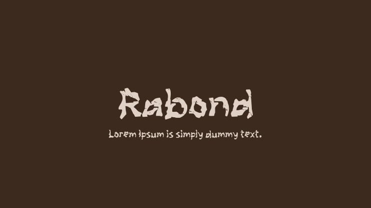 Rabond Font