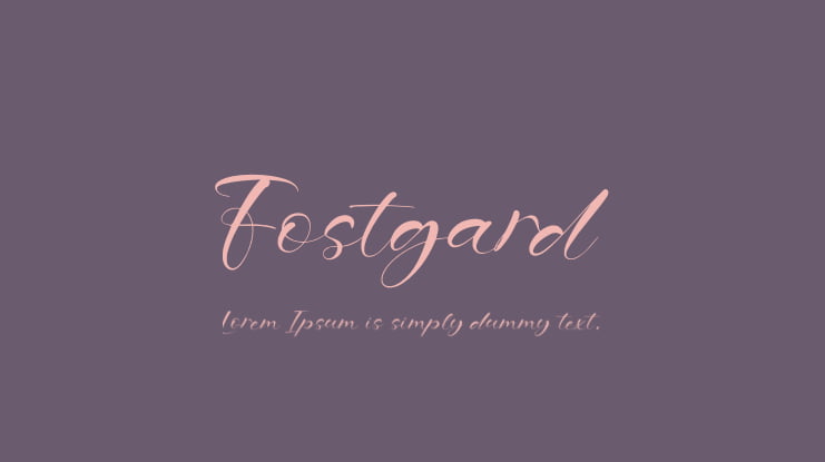 Fostgard Font