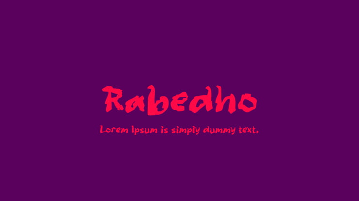 Rabedho Font